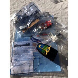 Playmobil Police Marina Boat Patrol Set Jet Ski 3190 New Incomplete Replacement